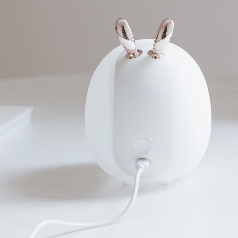 Deer & Rabbit LED Night Light - Soft Silicone, Dimmable, USB Rechargeable, Kids & Baby Bedside Lamp