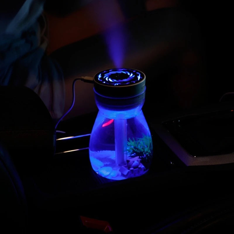 Colorful Phoenix Aromatherapy Humidifier - USB Desktop & Car, Silent Large Spray Atomizer