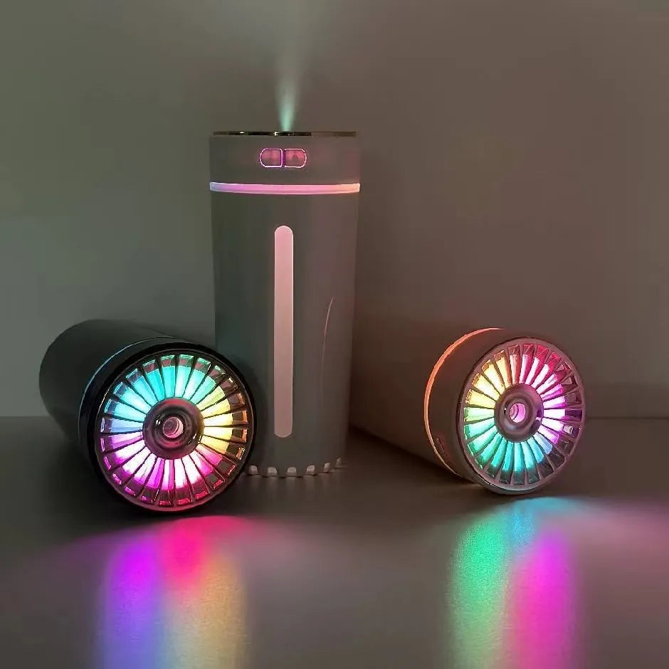 Wireless Car Air Humidifier Portable 300ML USB Diffuser Mist Maker for Home Bedroom with RGB LED Colorful Lights